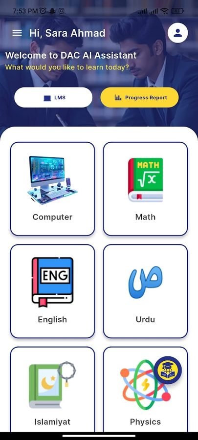 DAC AI app screen 3
